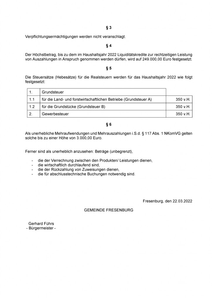 HHS Gem. Fresenburg 2022 - Bekanntmachung_Seite_2