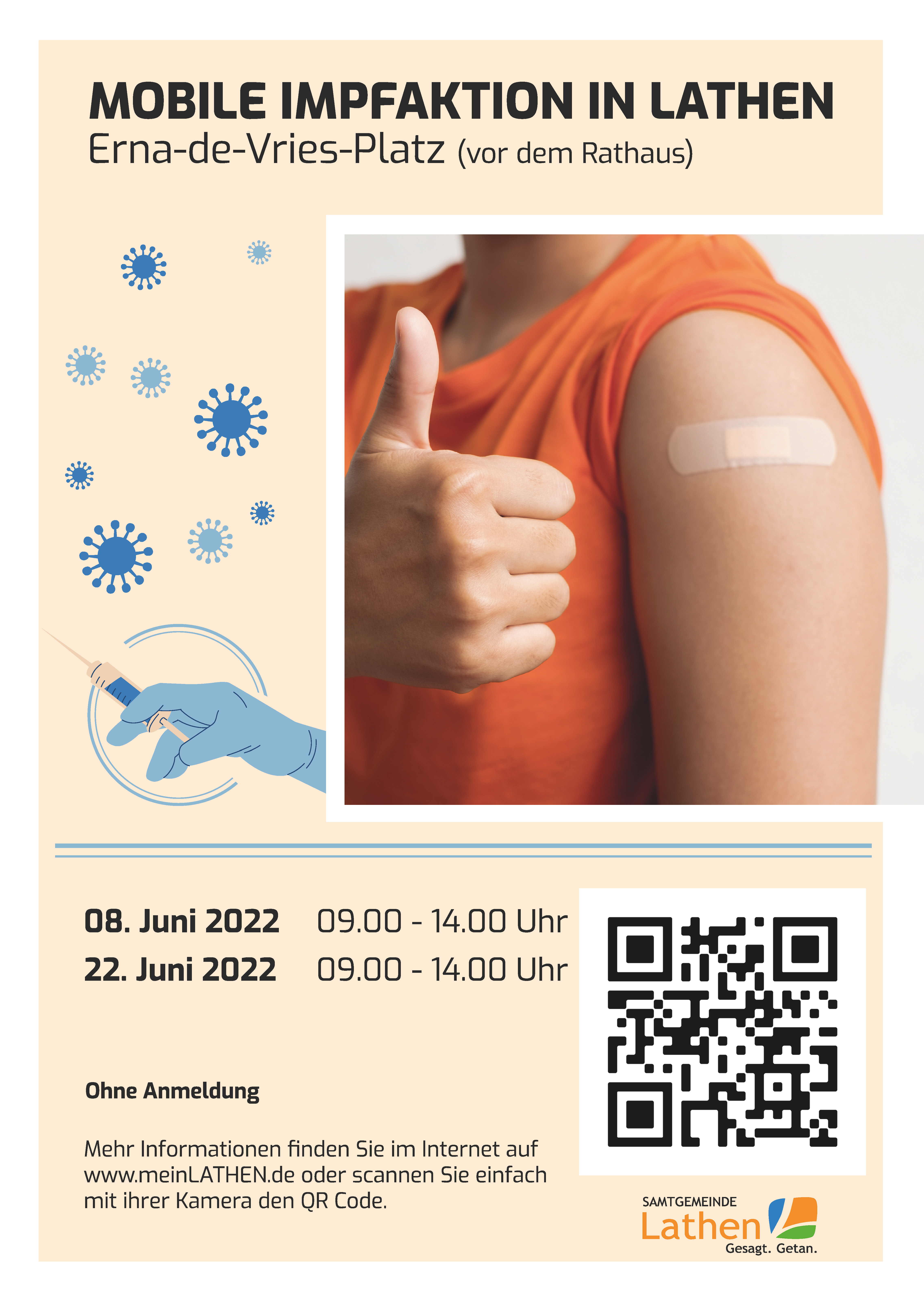 „Impfen. Klar.“ – Mobile Impfaktionen in Lathen – Juni 2022