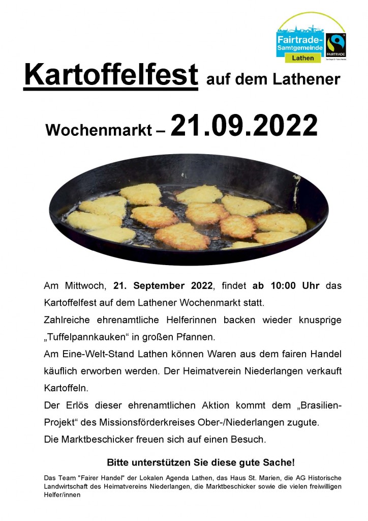 Flyer Kartoffelfest 2022