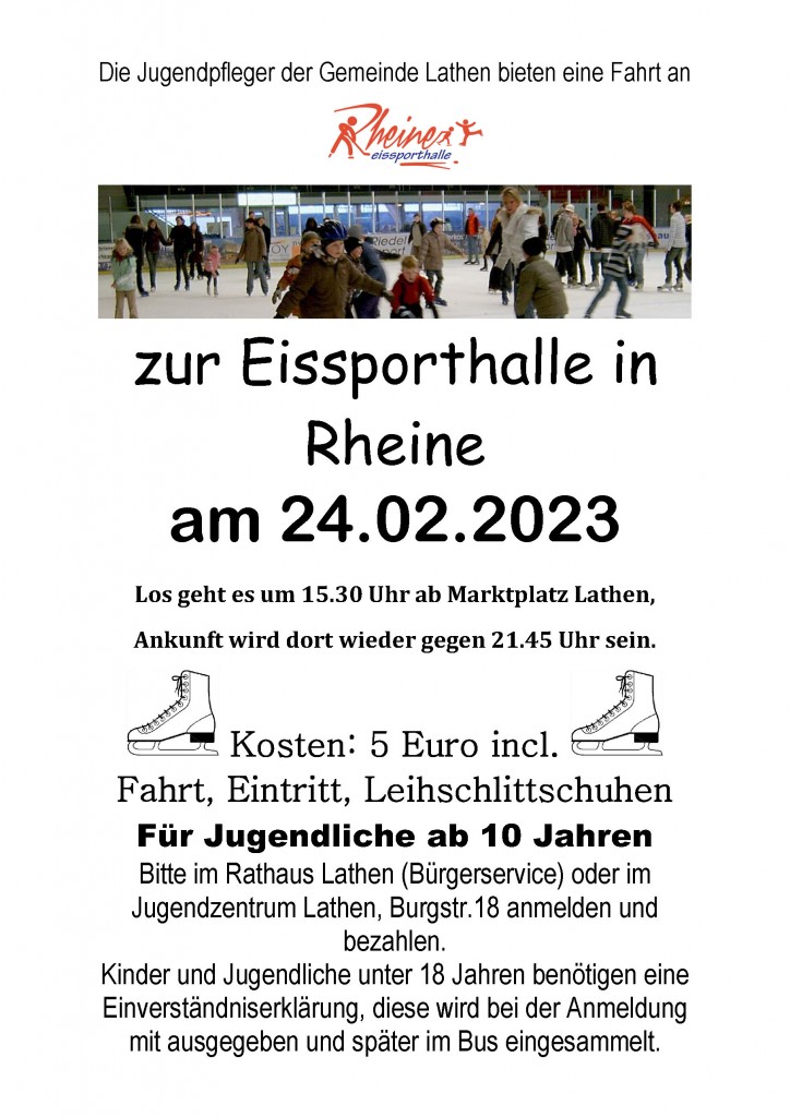 Plakat Eissporthalle Rheine 23