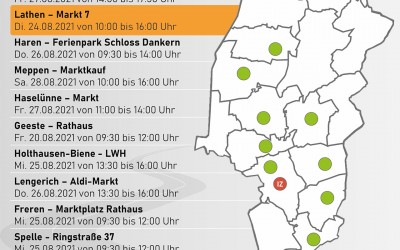 Impfaktion in Lathen am 24.08.2021 von 10 Uhr bis 16 Uhr im „Markt 7“ – ohne Anmeldung