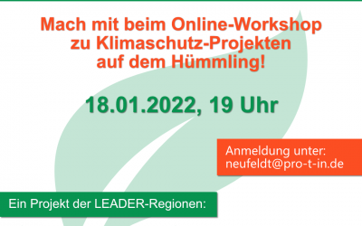 Online-Workshops zum Klimaschutz im Alltag am 18.01.22 – Austausch zu Projektideen für den Hümmling
