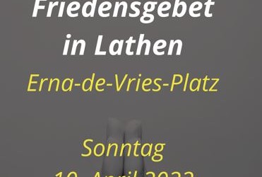 Ökumenisches Friedensgebet in Lathen am 10.04.22