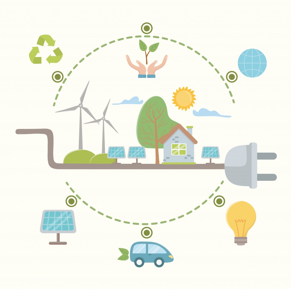 Plug design, Save energy ecology power eco and environment theme Vector illustration
