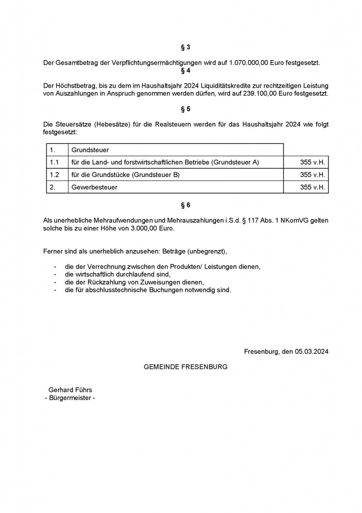 HHS Gem. Fresenburg 2024 - Bekanntmachung_Seite_2
