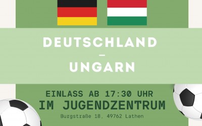 Live auf der Leinwand – Deutschland gegen Ungarn