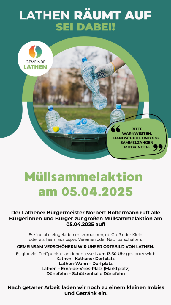 Müllsammelaktion Instagram Story & Whatsapp Status