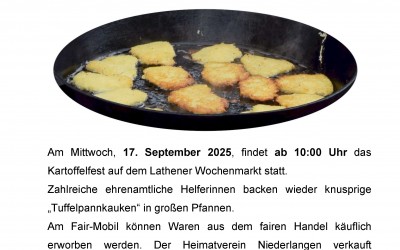 Kartoffelfest auf dem Lathener Wochenmarkt