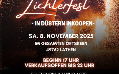 Lathener Lichterfest – in Düstern Inkoopen