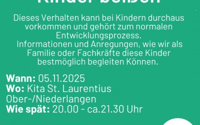 Informationsabend „Wenn kleine Kinder beißen“ am 05.11.2025