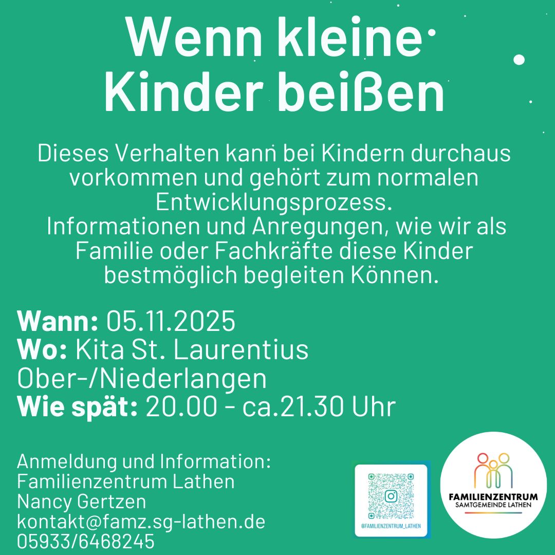 Informationsabend „Wenn kleine Kinder beißen“ am 05.11.2025