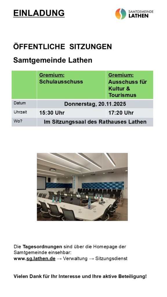 Öffentliche Sitzungen November 2025 2