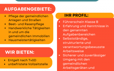 Mitarbeiter Bauhof (m/w/d) gesucht!