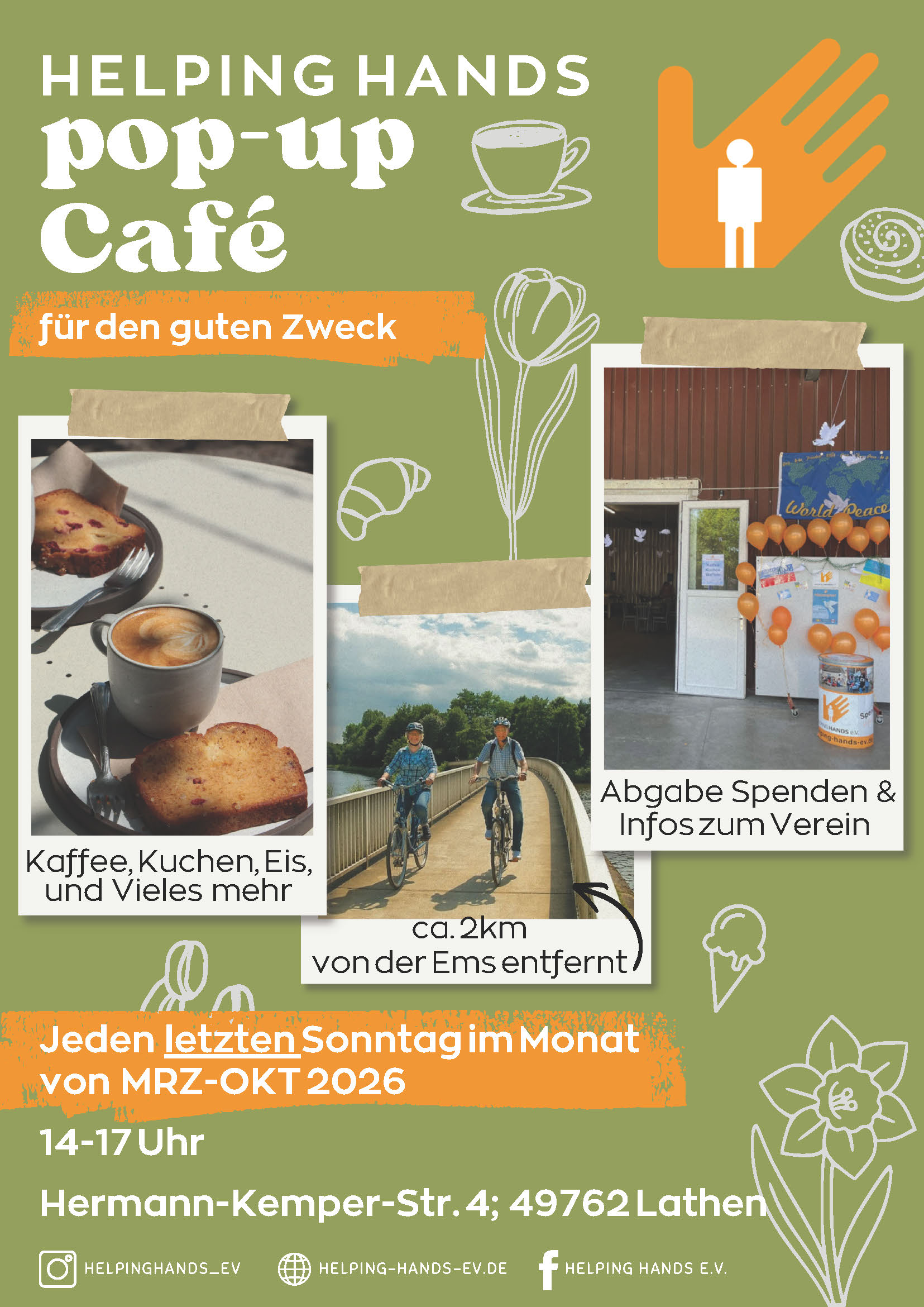 Helping Hands startet pop-up Café für Radfahrer