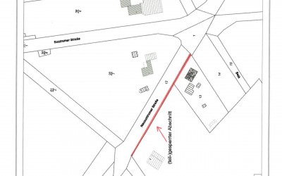 Straßen- und Radwegsperrung an der Neusustrumer Straße (K156) in Niederlangen