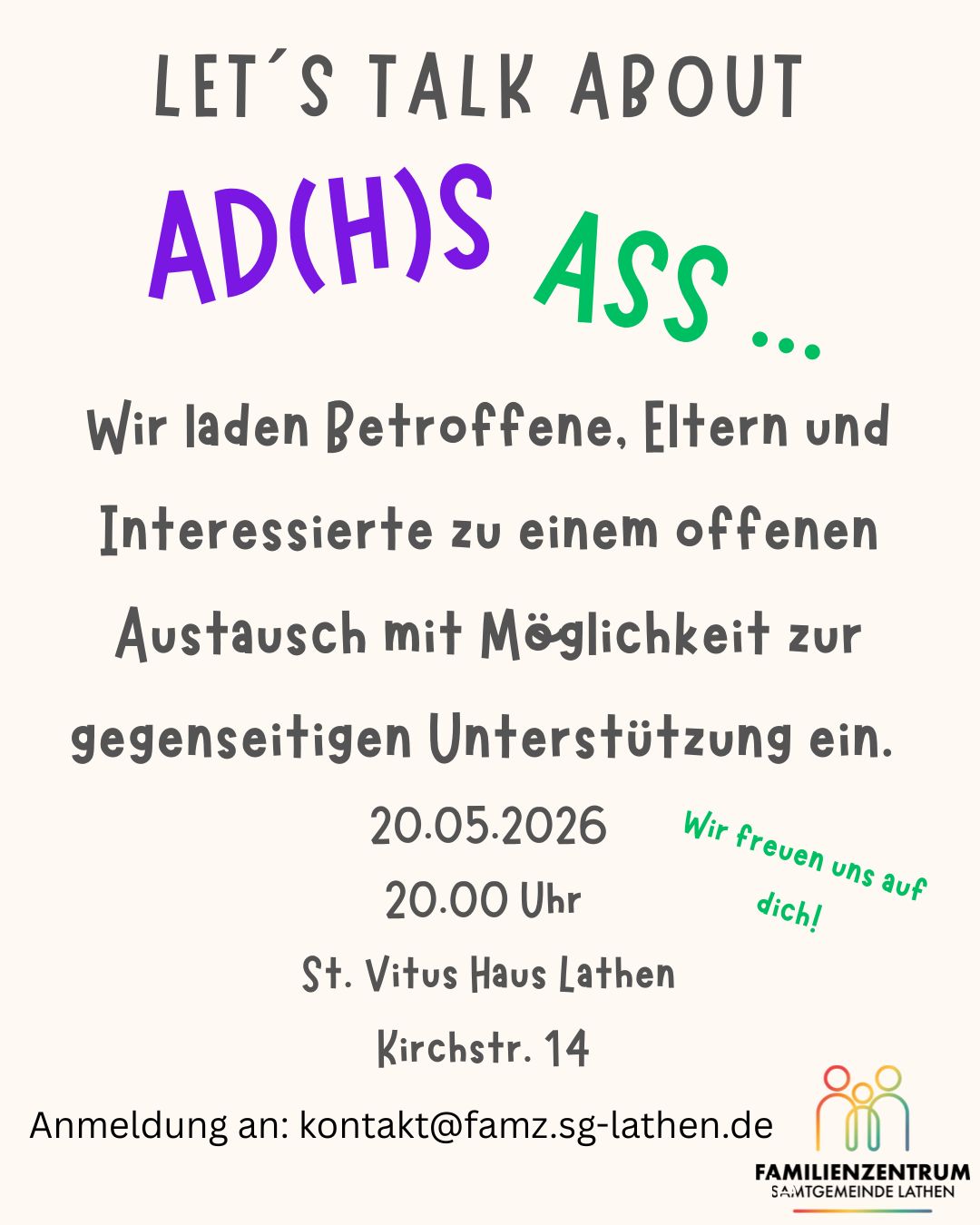 AD(H)S und ASS im Gespräch – Austausch, der verbindet