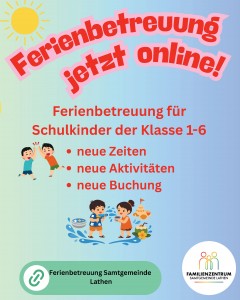 Ferienbetreuung in den Sommerferien 2