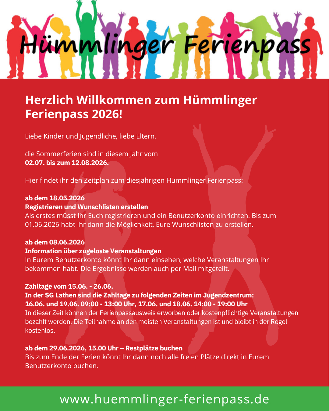 Der Hümmlinger Ferienpass 2026 sorgt wieder für unvergessliche Sommerferien!