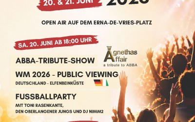 Lathener Mittsommertage 2026: ABBA-Show, WM-Fieber & NDR 1 Kultbühne