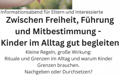 Informationsabend für Eltern und Interessierte: Kinder im Alltag gut begleiten