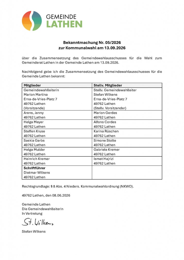 20260608_D_Bekanntmachung 05_2026_Bekannmachung Zusammensetzung Gemeindwahlausschuss