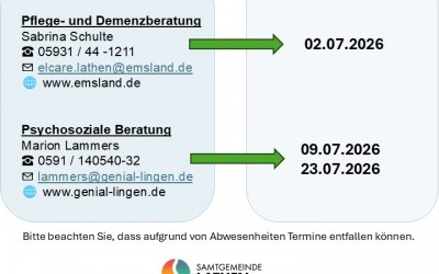 EmslandCare – Beratungstage im Juli 2026 in Lathen