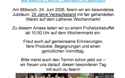 25-jähriges Bestehen – „Faire Welt“