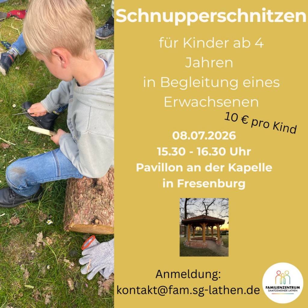 Schnupperschnitzen 08.07.26 neu!!!
