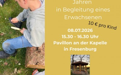 Schnupperschnitzen für Kinder mit Begleitperson