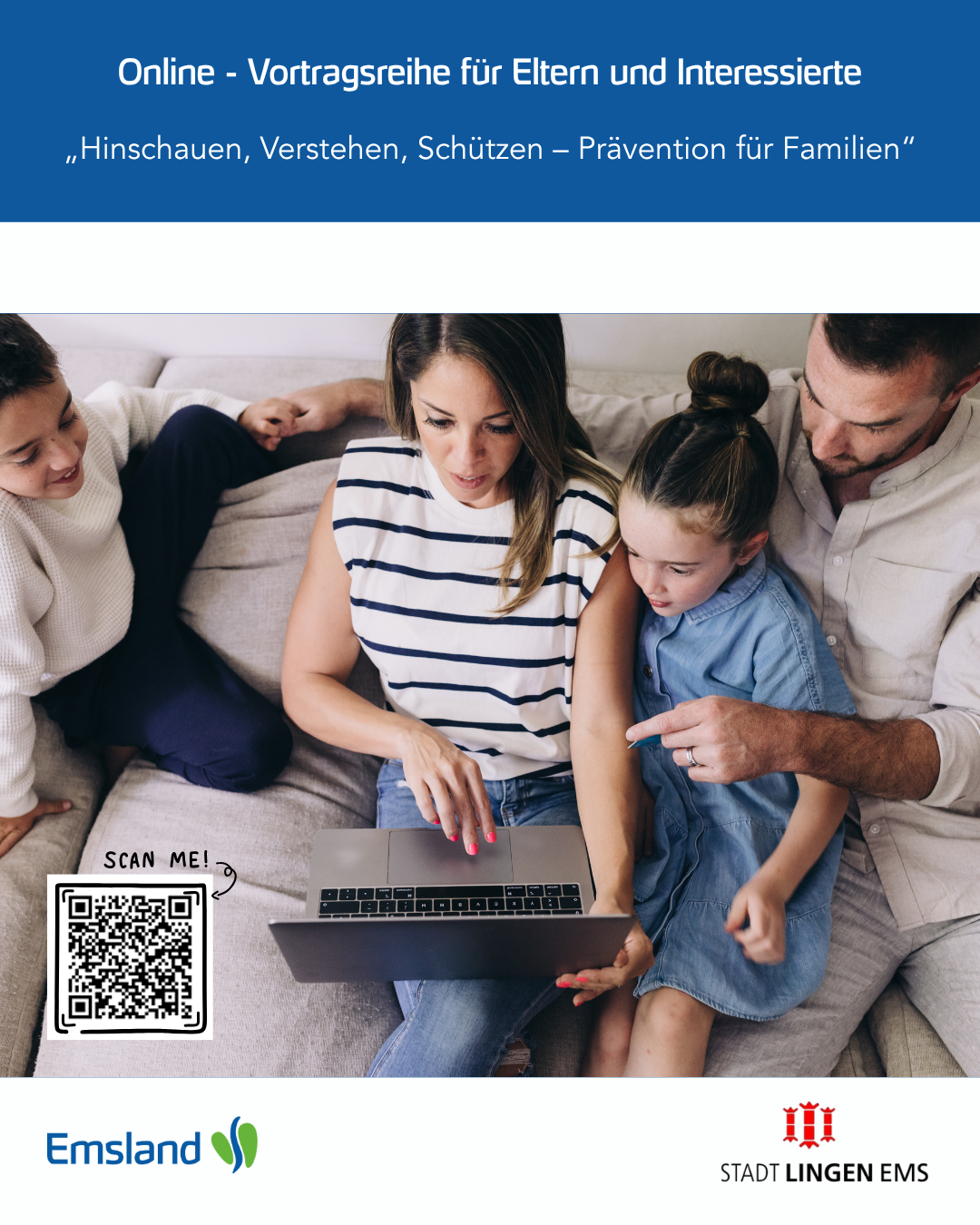 Online-Vortragsreihe für Eltern und Interessierte – „Hinschauen, Verstehen, Schützen – Prävention für Familien“
