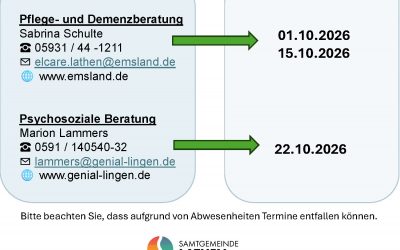 EmslandCare – Beratungstage im Oktober 2026 in Lathen
