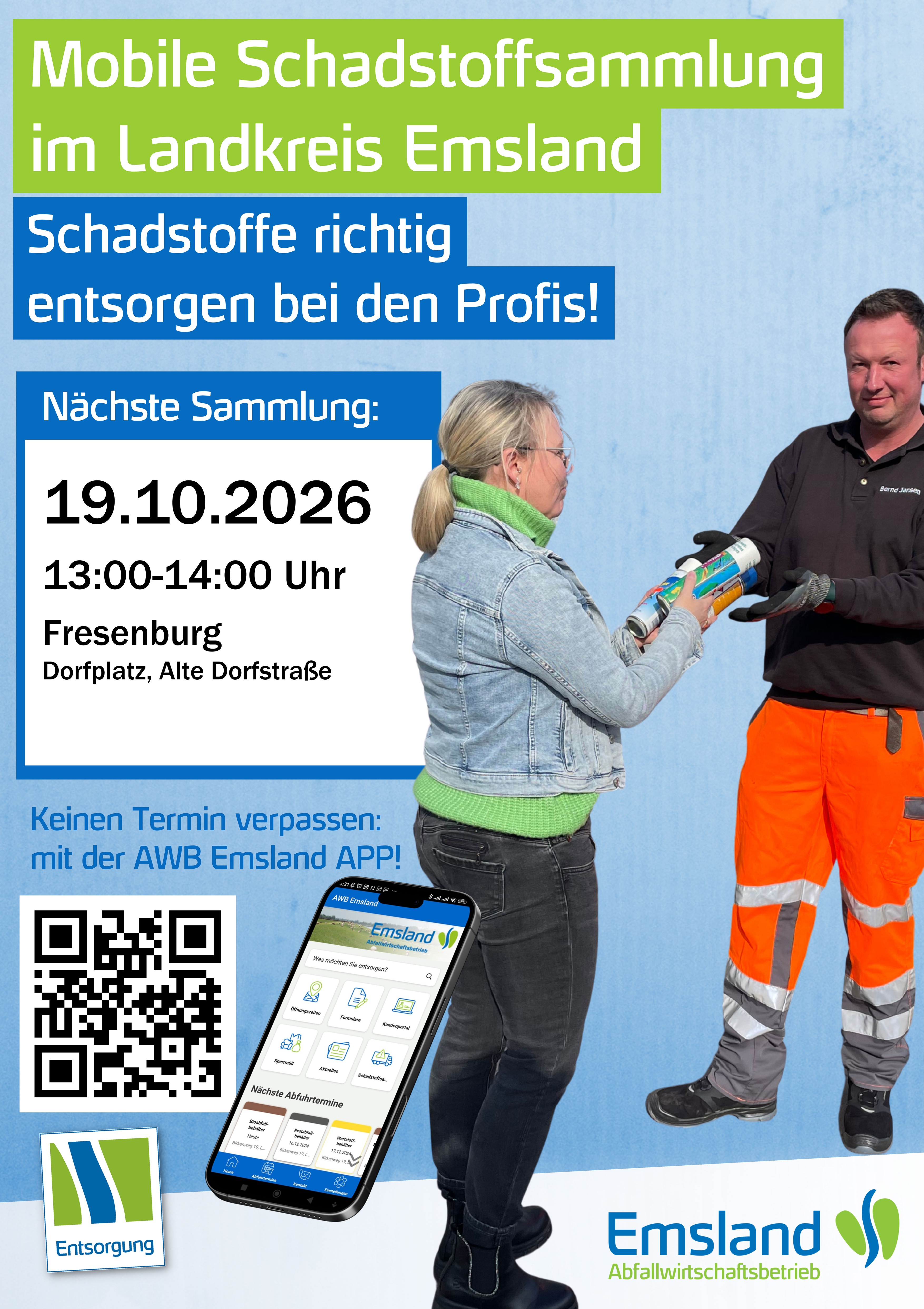 Mobile Schadstoffsammlung in Fresenburg
