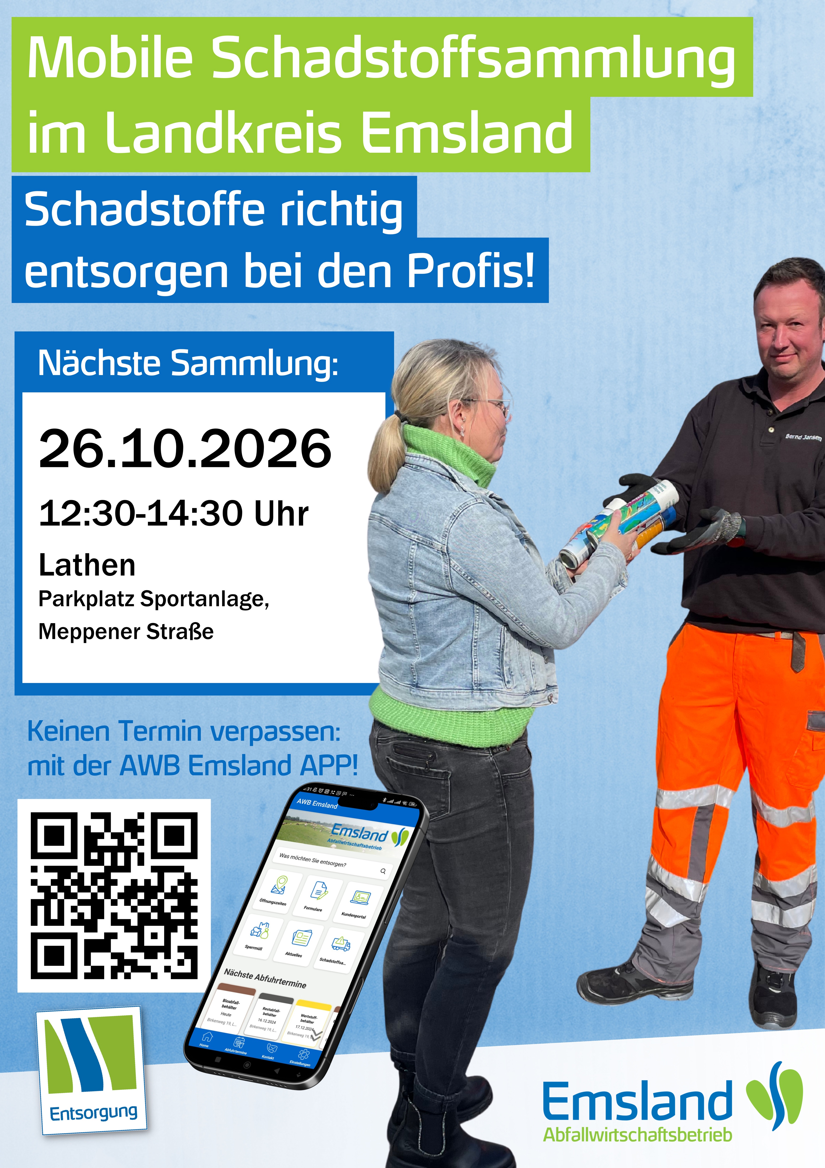 Mobile Schadstoffsammlung in Lathen