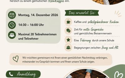 Klön Kaffee in der Erna-de-Vries-Schule am 14.12.2026